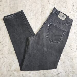 Levis Vintage Silvertab Black Denim Jeans Size 32x33